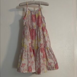 Old Navy Floral Pink and Yellow Dress, 3T
